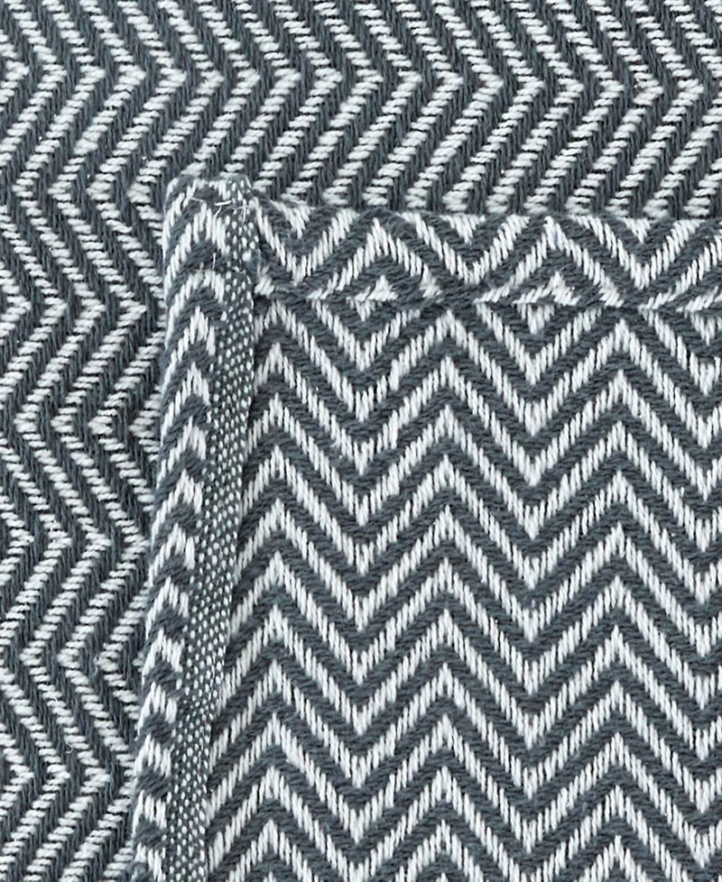 Melange Home Herringbone Cotton Blanket, King