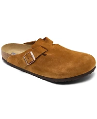 Birkenstock Men's Boston Soft Footbed Suede Leather Clogs from Finish Line