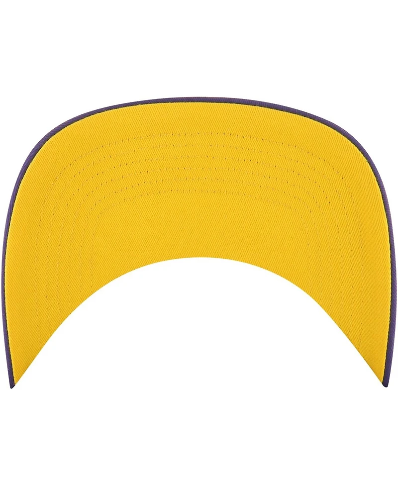 Men's '47 Brand Purple Los Angeles Lakers Ring Tone Hitch Snapback Hat