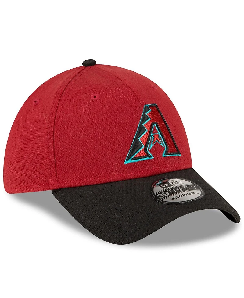 Men's New Era Red, Black Arizona Diamondbacks Team Classic 39THIRTY Flex Hat