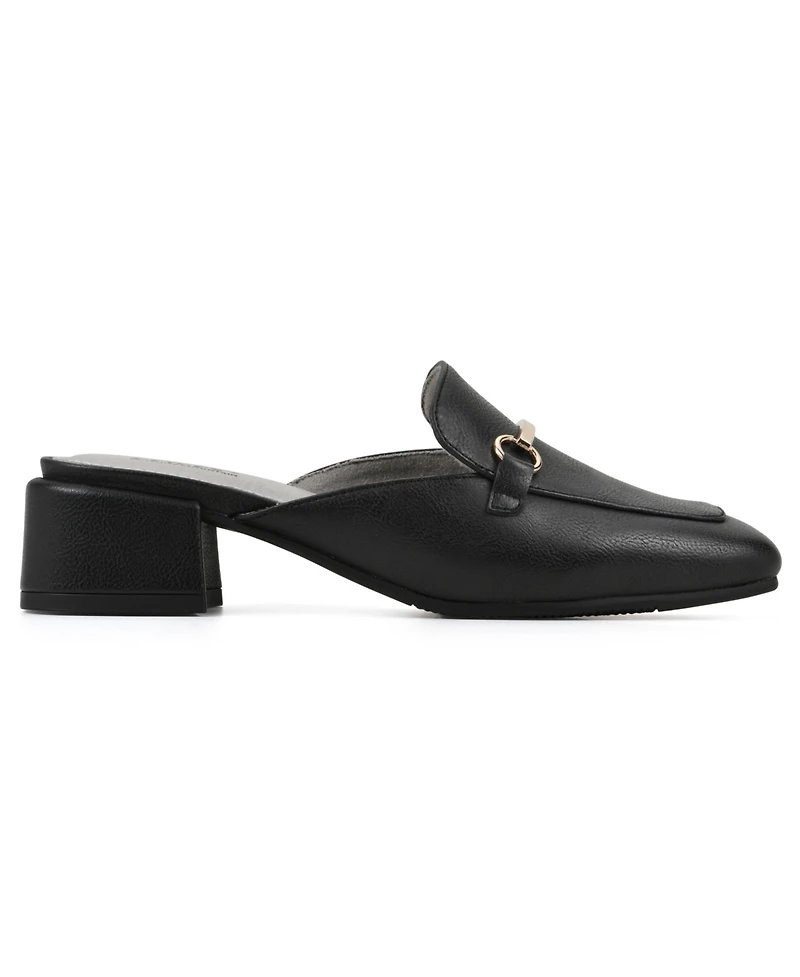 Cliffs by White Mountain Quin Low Block Heeled Mule