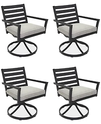 Astaire Outdoor -pc Swivel Chair Bundle Set