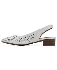 White Mountain Women's Boronic Block Heel Slingbacks