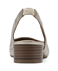 White Mountain Women's Boronic Block Heel Slingbacks