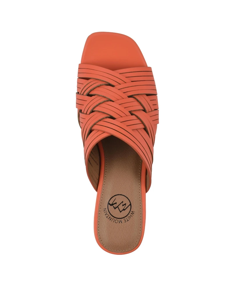 White Mountain Women's Alluvia Slide Flat Sandals