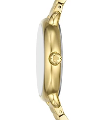 kate spade new york Women's Lily Avenue Three Hand Gold-Tone Stainless Steel Watch 34mm