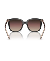 Coach Women's CL919 Low Bridge Fit Sunglasses, Gradient HC8381F