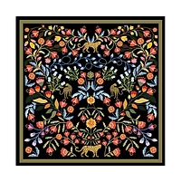 Jessie Zhao New York Double Sided Silk Scarf of Night Imagination
