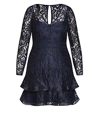 City Chic Plus Lace Lover Dress