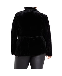 City Chic Plus Crushed Jacket