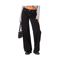 Edikted Women's Daytime low rise jeans