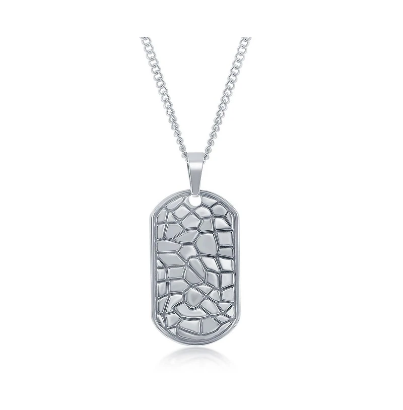Stainless Steel Designed Dog Tag Necklace