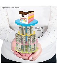 Cake Time - Diy Happy Birthday Party Money Holder Gift - Cash Cake