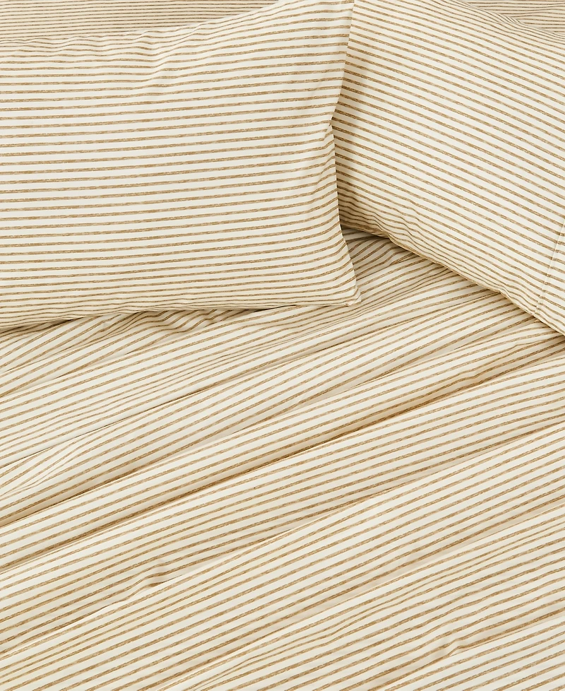 Premium Comforts Striped Wrinkle Resistant Microfiber 4-Pc. Sheet Set, Queen - Stripe