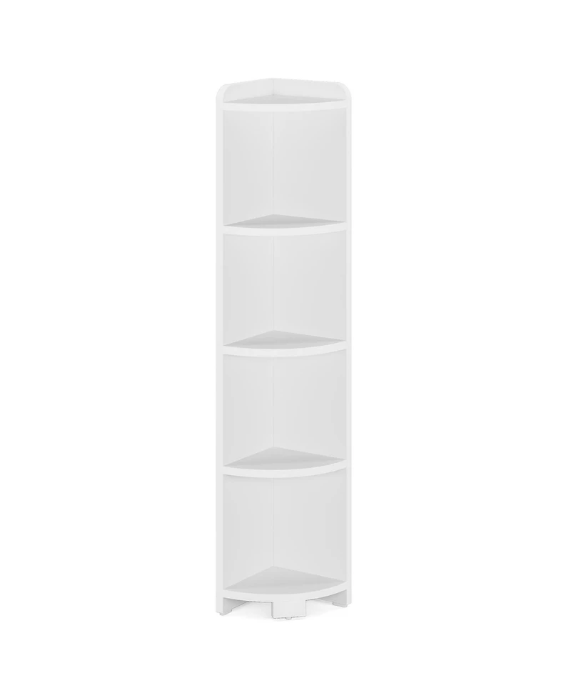 Tribe signs White Corner Shelf, Corner Storage Rack for Home Office Kitchen Bedroom