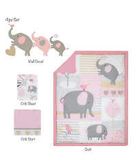 Bedtime Originals Eloise 4-Piece Nursery Baby Crib Bedding Set