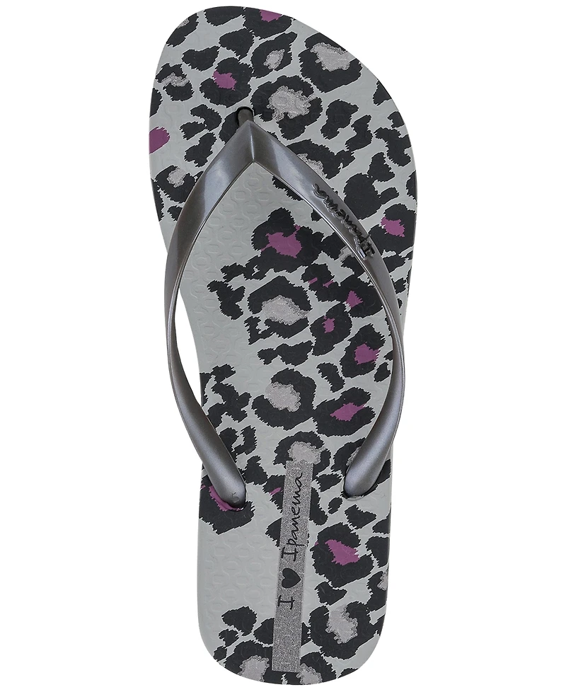 Ipanema Women's Animal Print Slip-On Thong Sandals