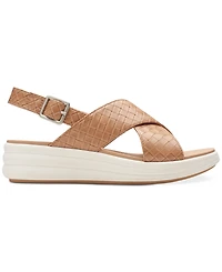 Clarks Women's Drift Sun Slip-On Slingback Wedge Sandals