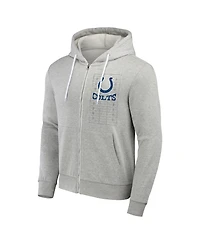 Men's Nfl x Darius Rucker Collection by Fanatics Heather Gray Indianapolis Colts Domestic Full-Zip Hoodie