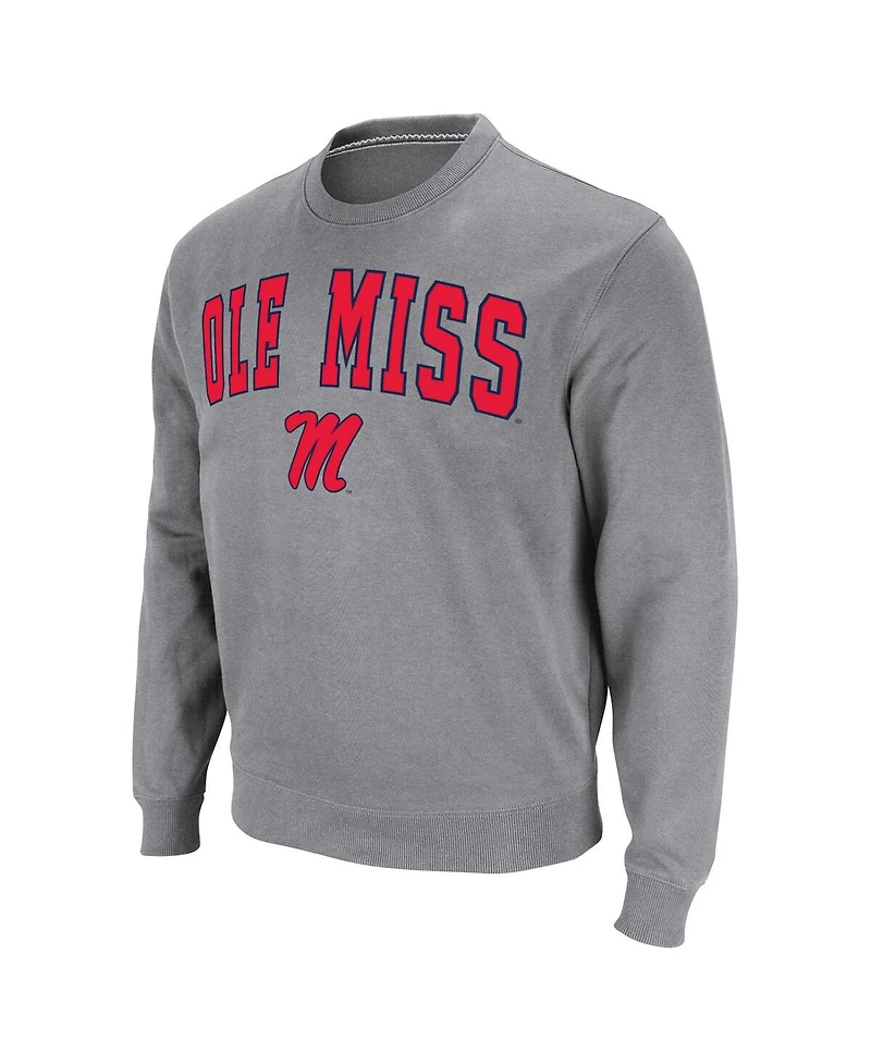 Colosseum Men's Ole Miss Rebels Arch & Logo Pullover Sweatshirt