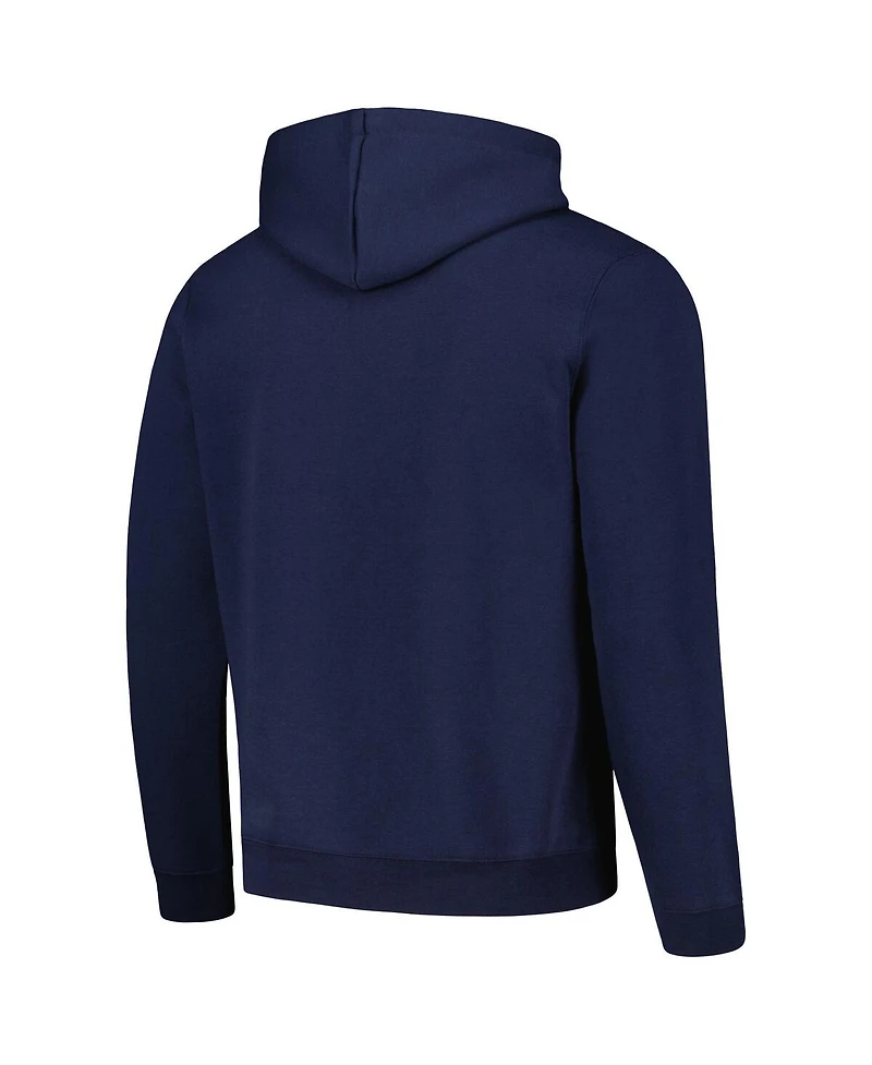 Men's Colosseum Navy West Virginia Mountaineers Sunrise Pullover Hoodie