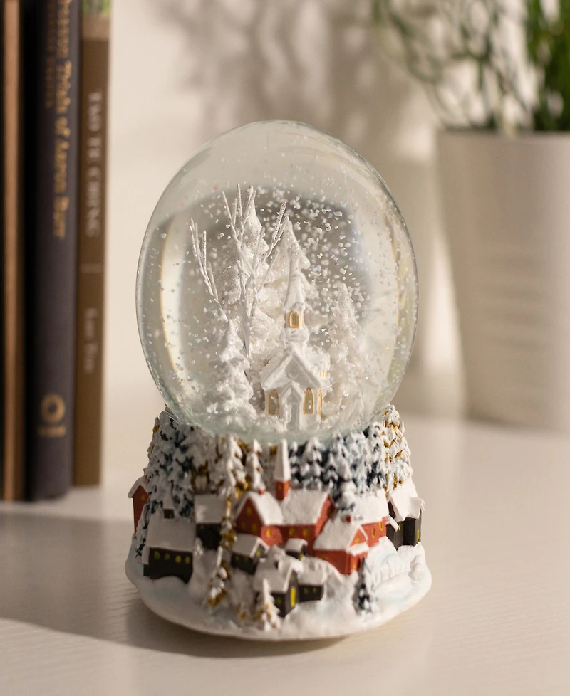 Ashfield & Harkness Winterland Church Snow Globe
