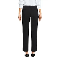 Lands' End Women's Mid Rise Classic Straight Leg Chino Ankle Pants