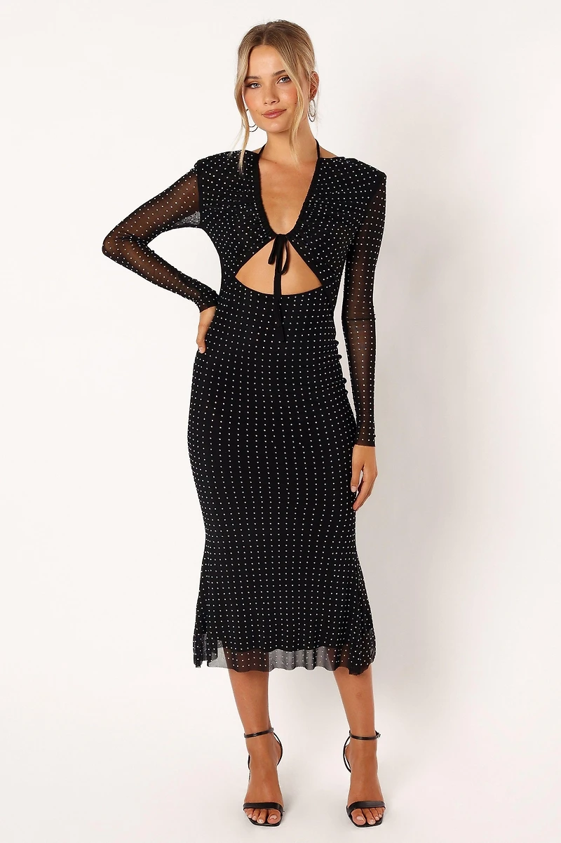 Salvatore Long Sleeve Midi Women's Dress