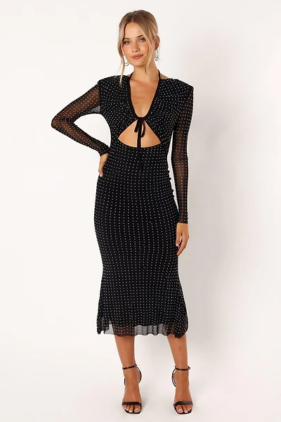 Salvatore Long Sleeve Midi Women's Dress