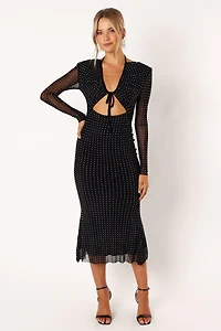 Salvatore Long Sleeve Midi Women's Dress