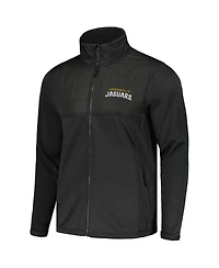 Men's Dunbrooke Heather Black Jacksonville Jaguars Explorer Tech Full-Zip Jacket