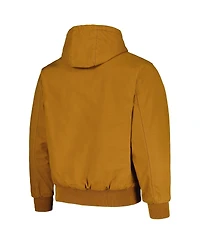 Men's Dunbrooke Brown Chicago Cubs Dakota Work Full-Zip Hoodie Jacket