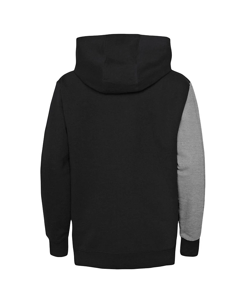 Preschool Boys and Girls Heather Gray, Black Phoenix Suns Unrivaled Split Pullover Hoodie