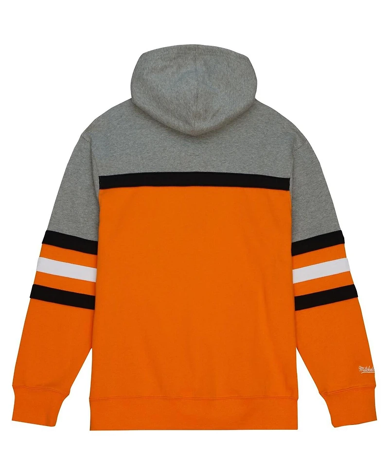 Men's Mitchell & Ness Orange Tennessee Volunteers Head Coach Pullover Hoodie