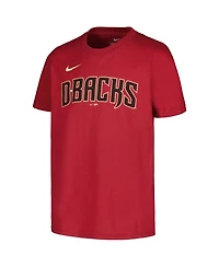 Big Boys Nike Zac Gallen Red Arizona Diamondbacks Name and Number T-shirt