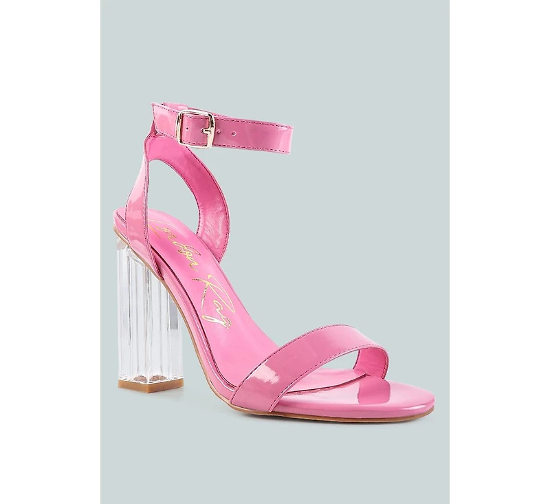 Poloma Clear Block Heel Party Sandals Women