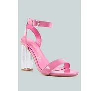 Poloma Clear Block Heel Party Sandals Women