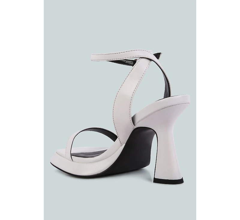 Womens Five Star Ankle Strap Kitten Heel Sandals