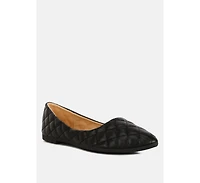 Rikhani Quilted Detail Ballet Flats Women