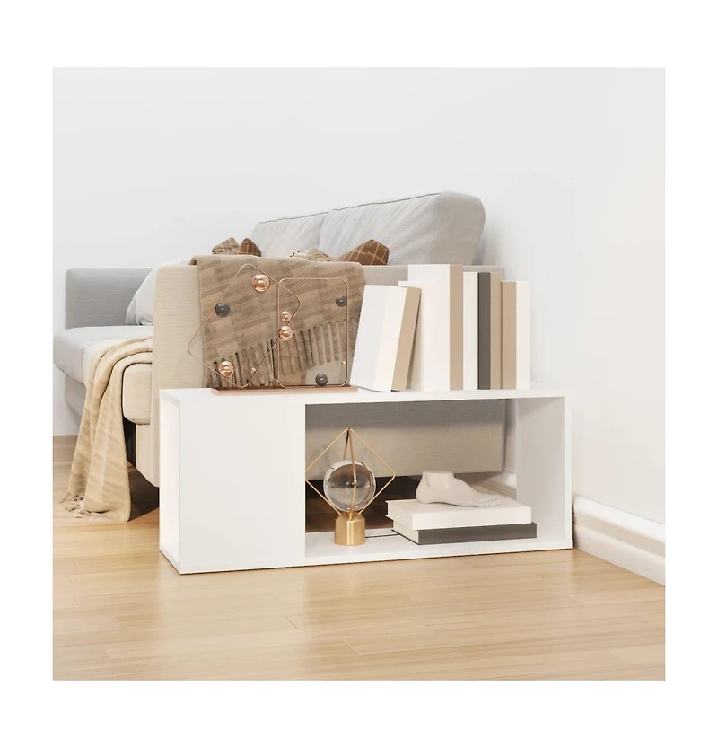 Tv Stand White 31.5"x9.4"x12.6" Engineered Wood