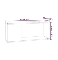 Tv Stand White 31.5"x9.4"x12.6" Engineered Wood