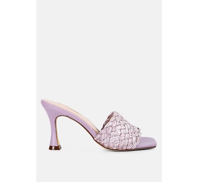 Womens Ny Tour Braided Strap Heel Sandals