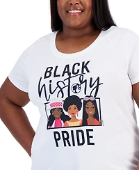 Hybrid Apparel Trendy Plus Black History Pride Barbie Graphic T-Shirt
