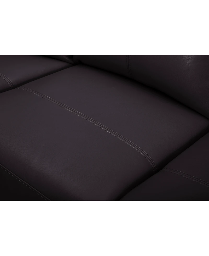 Addyson 117" 5-Pc. Leather Sectional with 2 Zero Gravity Recliners Power Headrests, Created for Macy's