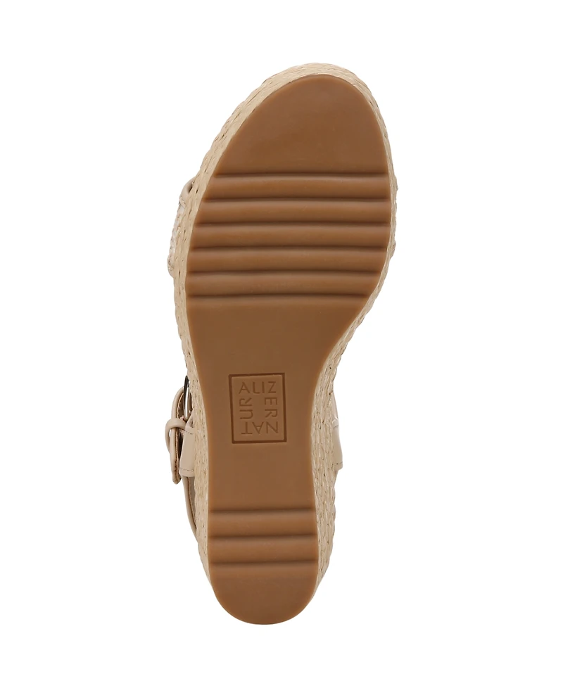 Naturalizer Women's Stella Open Round Toe Wedge Sandals