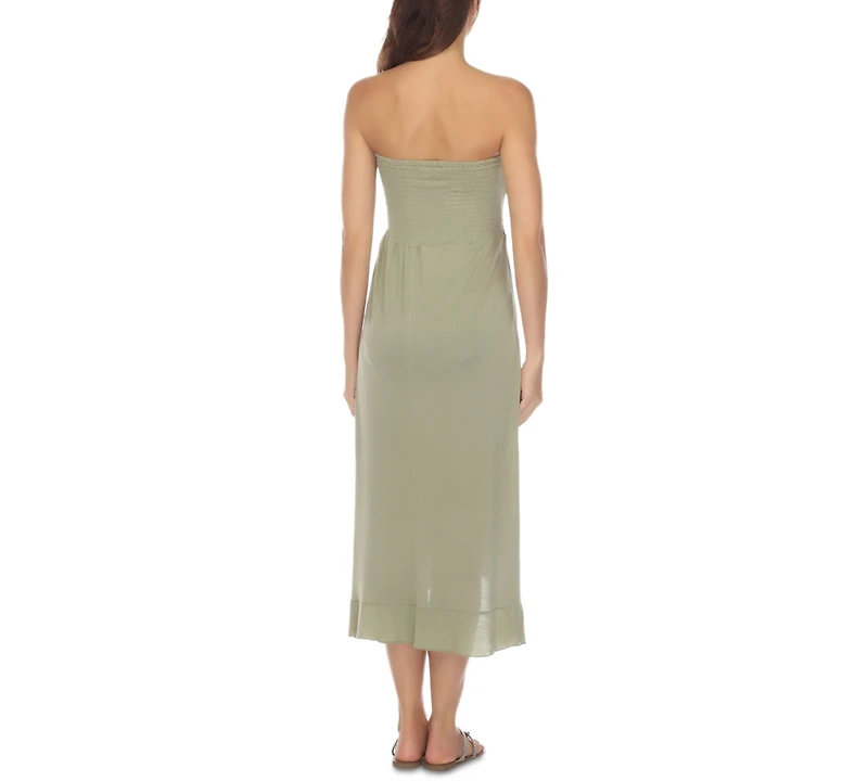 Raviya Strapless High-Low Dress Cover-Up