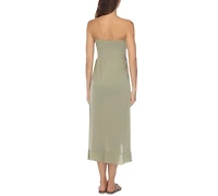 Raviya Strapless High-Low Dress Cover-Up