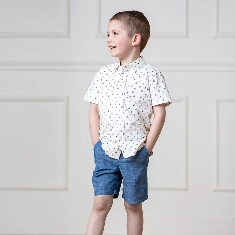 Hope & Henry Toddler Boys Cotton Chambray Short
