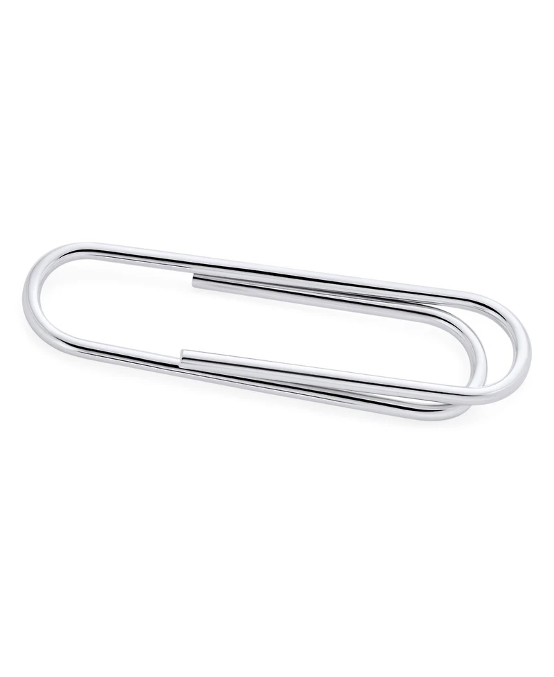 Bling Jewelry Executive Gift Simple Large Strong Sterling Silver Credit Card Holder Paper Clip Money Clip Finish