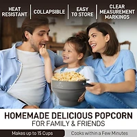 Collapsible Popcorn Maker with Lid
